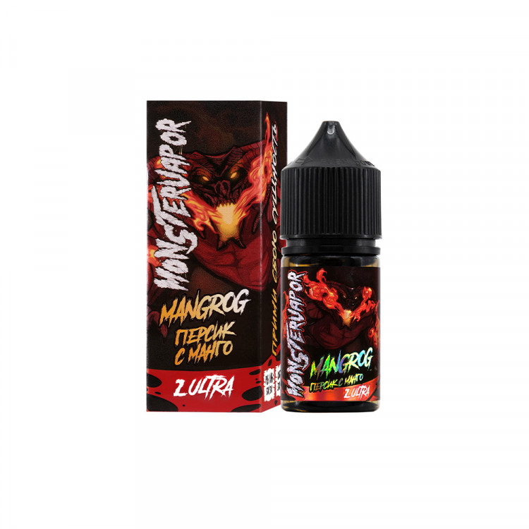 Жидкость MONSTERVAPOR Ultra Salt - MANGROG (персик с манго) 30 мл (20 Ultra)